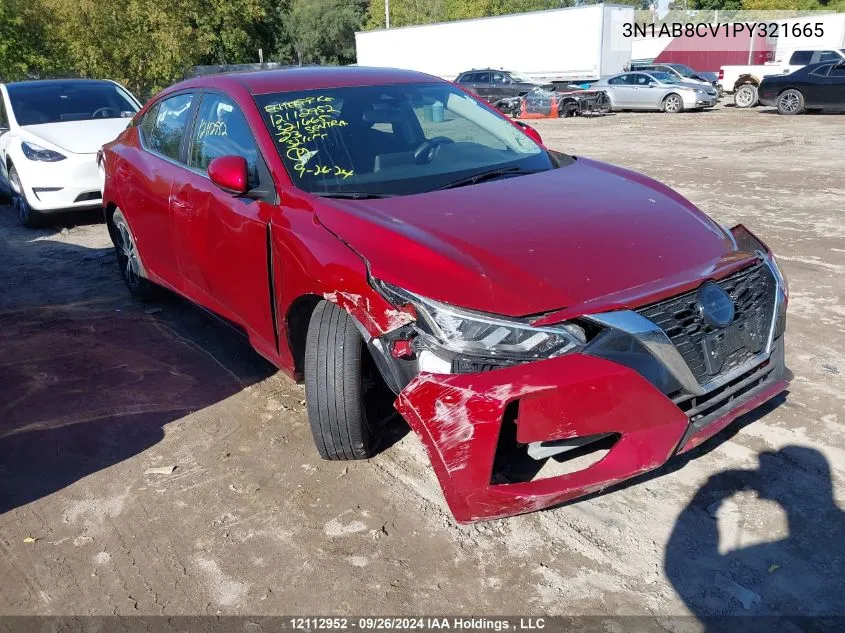 2023 Nissan Sentra VIN: 3N1AB8CV1PY321665 Lot: 12112952