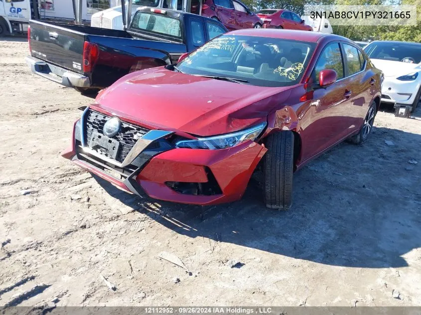 2023 Nissan Sentra VIN: 3N1AB8CV1PY321665 Lot: 12112952