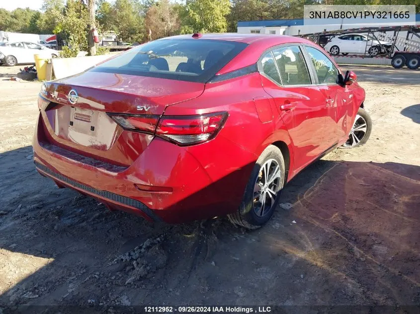 2023 Nissan Sentra VIN: 3N1AB8CV1PY321665 Lot: 12112952