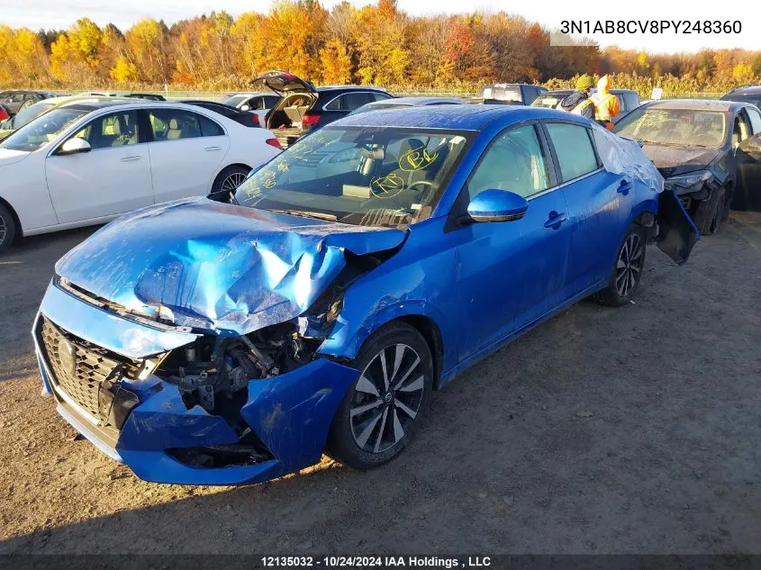 2023 Nissan Sentra VIN: 3N1AB8CV8PY248360 Lot: 12135032