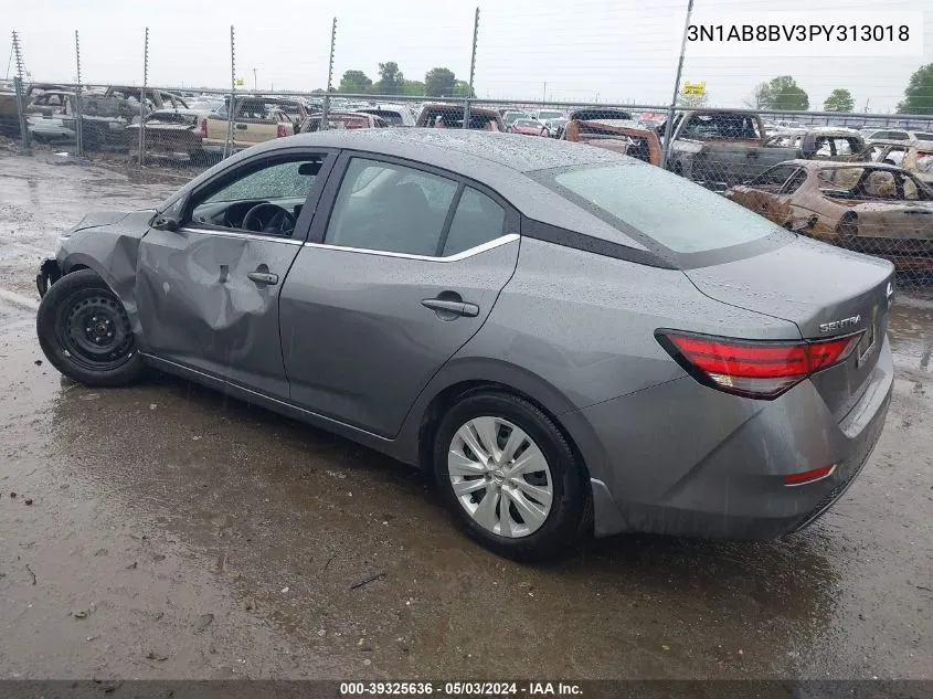 2023 Nissan Sentra S Xtronic Cvt VIN: 3N1AB8BV3PY313018 Lot: 39325636