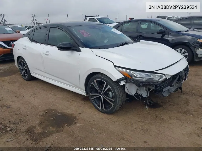 2023 Nissan Sentra Sr Xtronic Cvt VIN: 3N1AB8DV2PY239524 Lot: 39337345