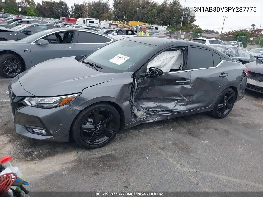 2023 Nissan Sentra Sr Xtronic Cvt VIN: 3N1AB8DV3PY287775 Lot: 39587736