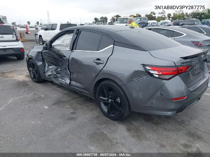 2023 Nissan Sentra Sr Xtronic Cvt VIN: 3N1AB8DV3PY287775 Lot: 39587736