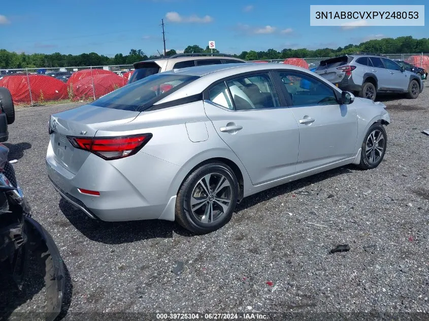 2023 Nissan Sentra Sv Xtronic Cvt VIN: 3N1AB8CVXPY248053 Lot: 39725304