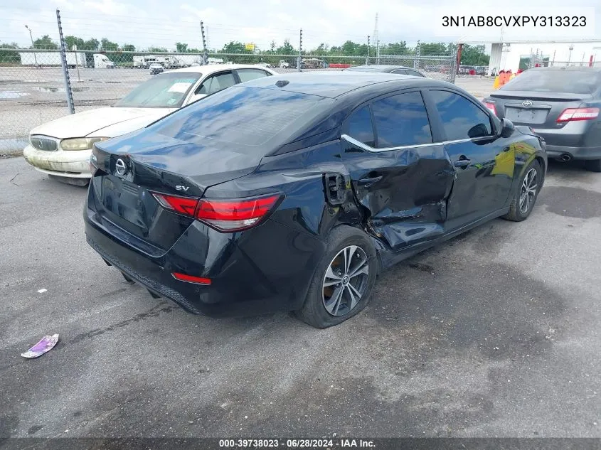 2023 Nissan Sentra Sv Xtronic Cvt VIN: 3N1AB8CVXPY313323 Lot: 39738023