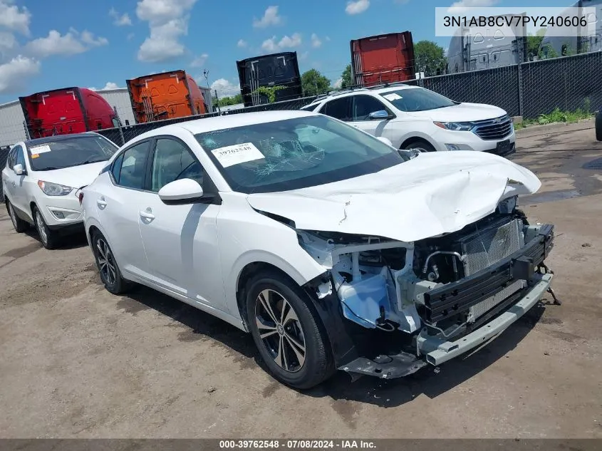 2023 Nissan Sentra Sv Xtronic Cvt VIN: 3N1AB8CV7PY240606 Lot: 39762548