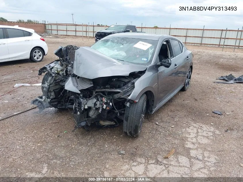 2023 Nissan Sentra Sr Xtronic Cvt VIN: 3N1AB8DV4PY313493 Lot: 39786167