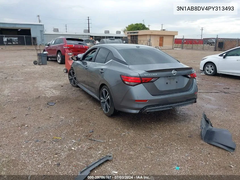 2023 Nissan Sentra Sr Xtronic Cvt VIN: 3N1AB8DV4PY313493 Lot: 39786167