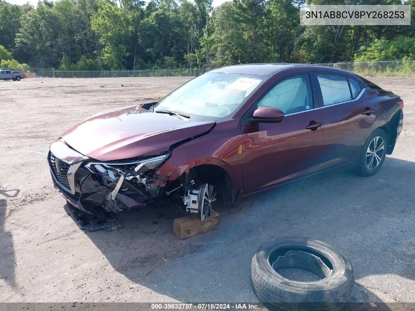 2023 Nissan Sentra Sv Xtronic Cvt VIN: 3N1AB8CV8PY268253 Lot: 39832707