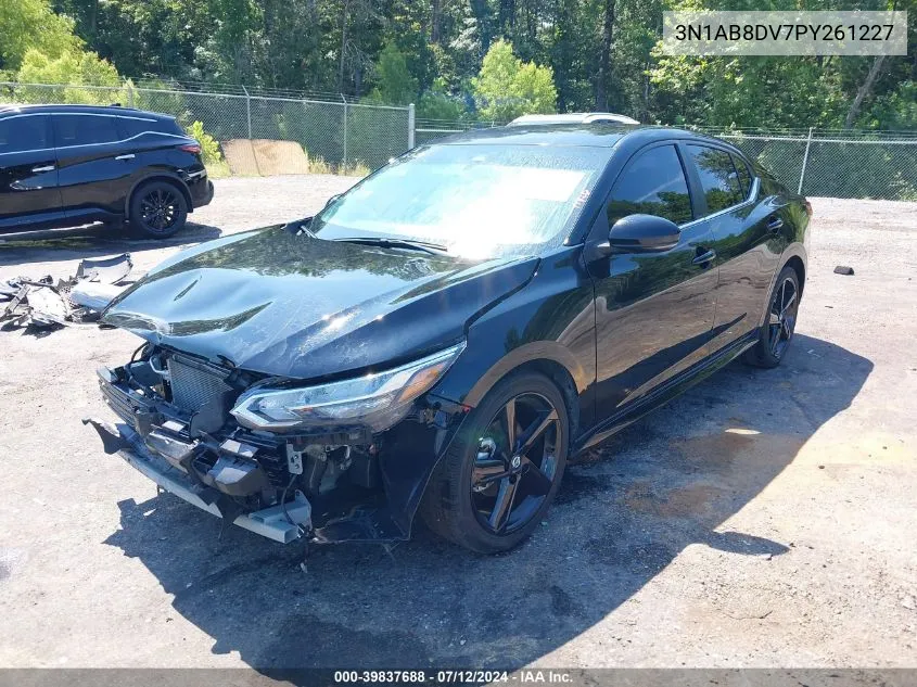 2023 Nissan Sentra Sr Xtronic Cvt VIN: 3N1AB8DV7PY261227 Lot: 39837688