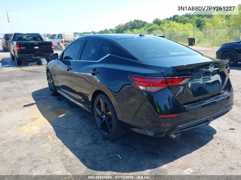 2023 Nissan Sentra Sr Xtronic Cvt VIN: 3N1AB8DV7PY261227 Lot: 39837688