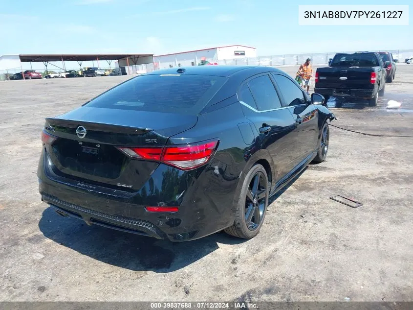 2023 Nissan Sentra Sr Xtronic Cvt VIN: 3N1AB8DV7PY261227 Lot: 39837688