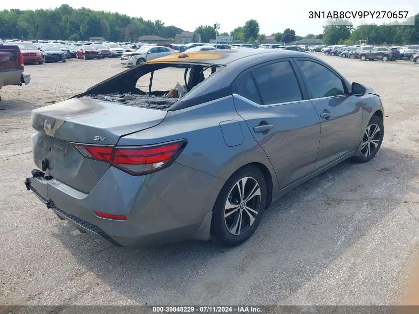 2023 Nissan Sentra Sv Xtronic Cvt VIN: 3N1AB8CV9PY270657 Lot: 39848229