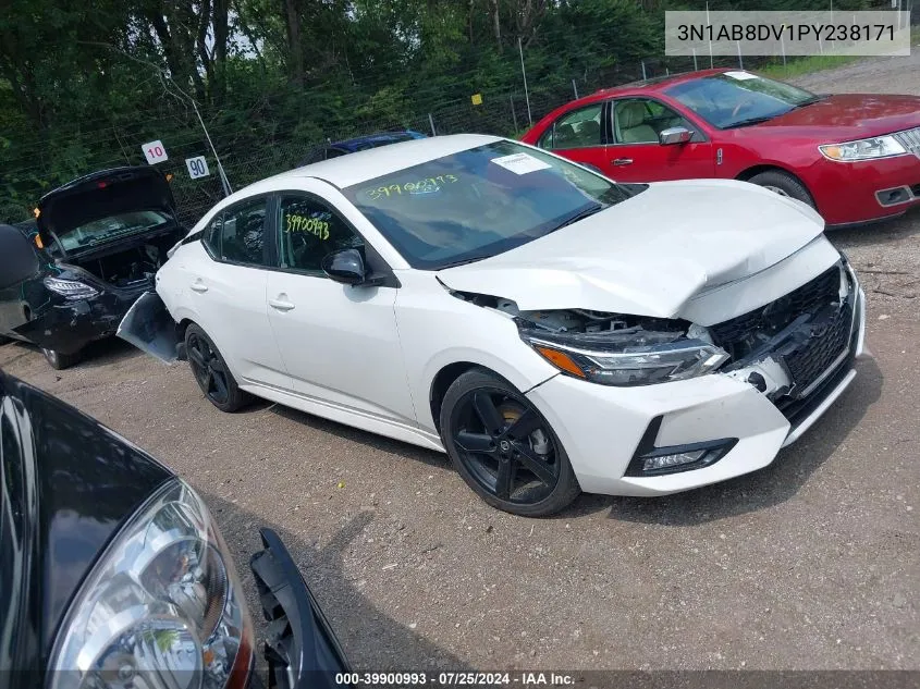 2023 Nissan Sentra Sr Xtronic Cvt VIN: 3N1AB8DV1PY238171 Lot: 39900993