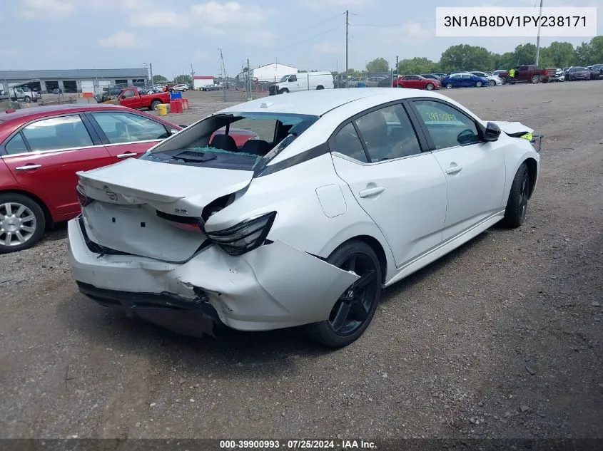 2023 Nissan Sentra Sr Xtronic Cvt VIN: 3N1AB8DV1PY238171 Lot: 39900993