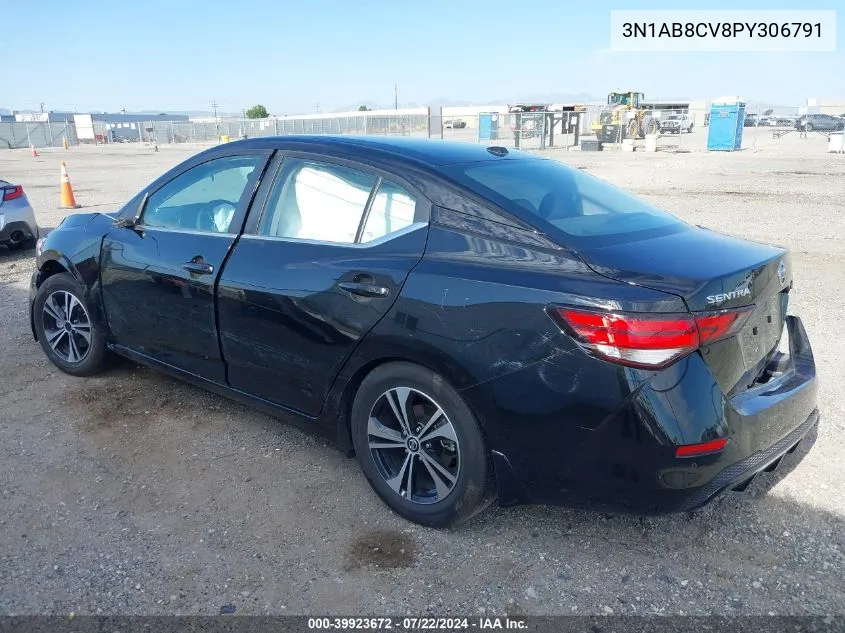 3N1AB8CV8PY306791 2023 Nissan Sentra Sv Xtronic Cvt