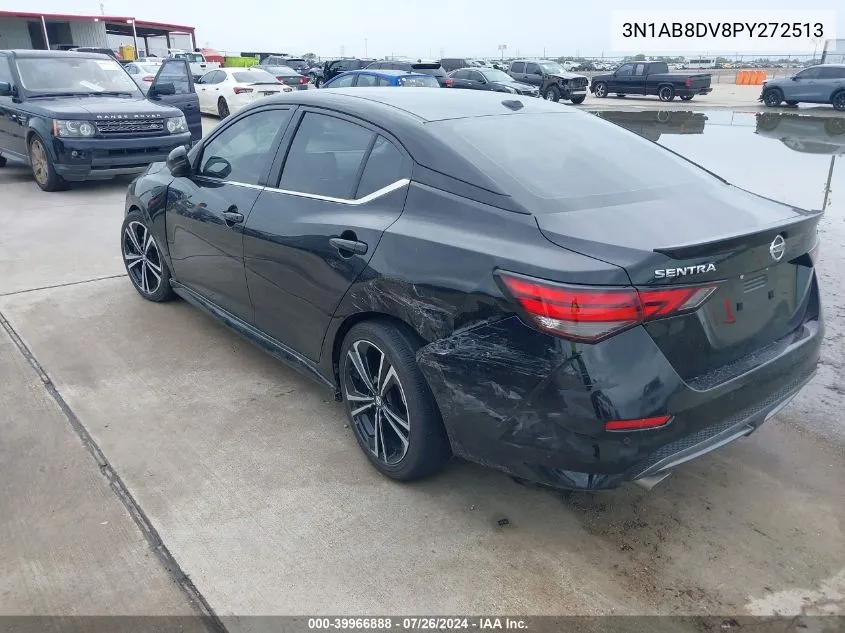 2023 Nissan Sentra Sr Xtronic Cvt VIN: 3N1AB8DV8PY272513 Lot: 39966888