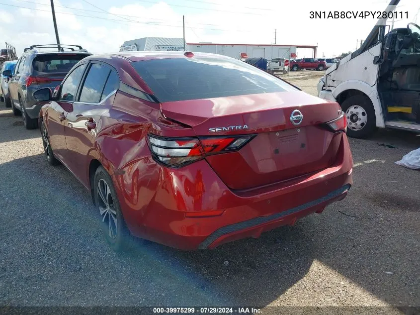 2023 Nissan Sentra Sv VIN: 3N1AB8CV4PY280111 Lot: 39975299