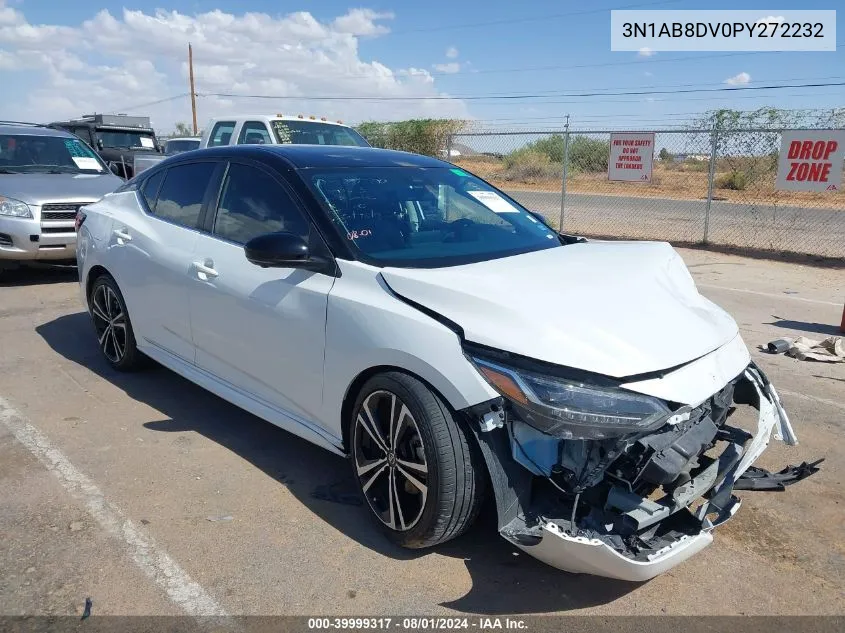 2023 Nissan Sentra Sr Xtronic Cvt VIN: 3N1AB8DV0PY272232 Lot: 39999317