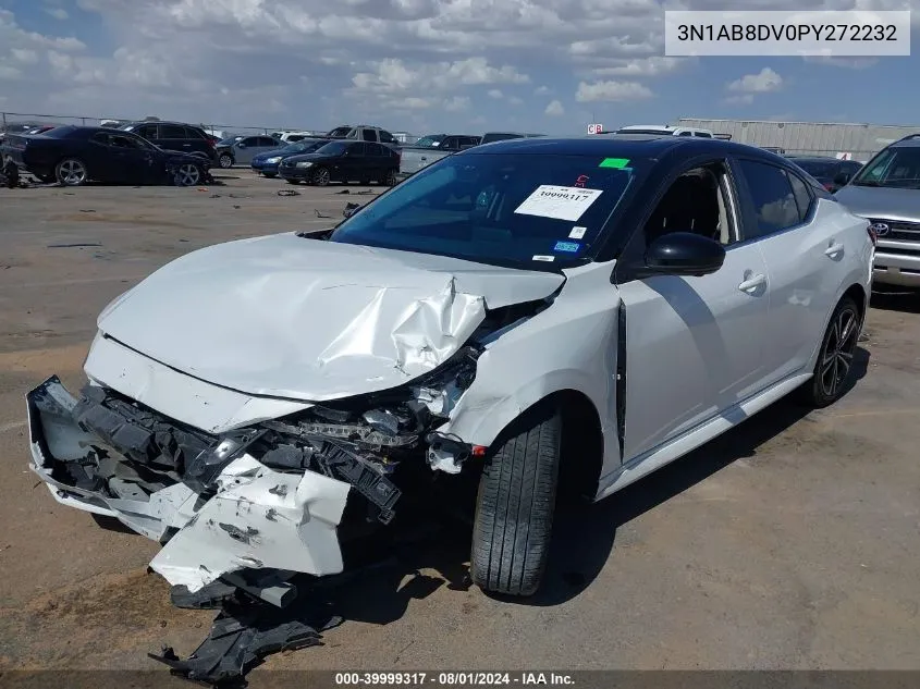 2023 Nissan Sentra Sr Xtronic Cvt VIN: 3N1AB8DV0PY272232 Lot: 39999317