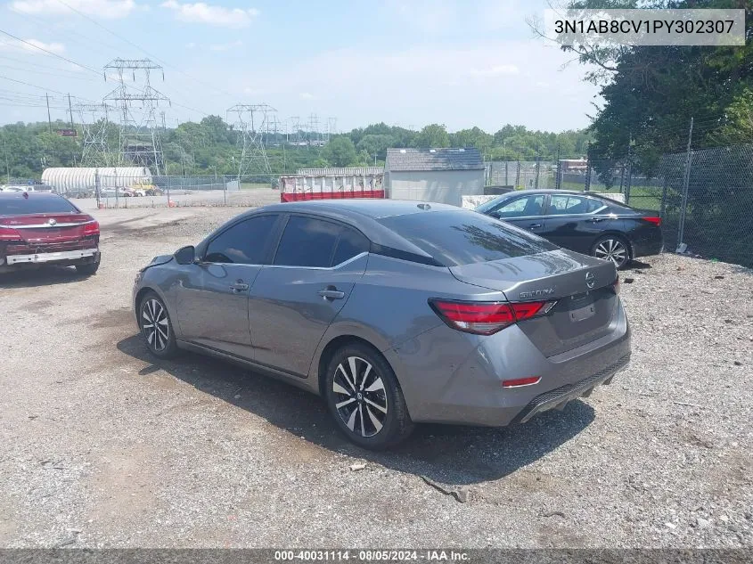 2023 Nissan Sentra Sv Xtronic Cvt VIN: 3N1AB8CV1PY302307 Lot: 40031114