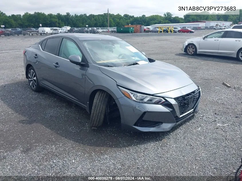 2023 Nissan Sentra Sv Xtronic Cvt VIN: 3N1AB8CV3PY273683 Lot: 40038279