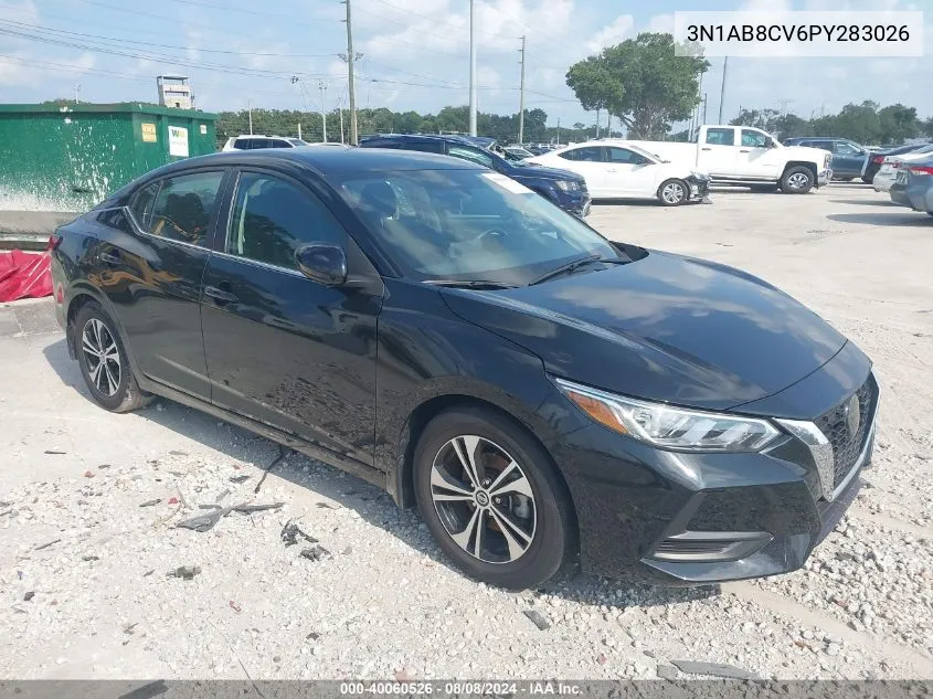 2023 Nissan Sentra Sv Xtronic Cvt VIN: 3N1AB8CV6PY283026 Lot: 40060526