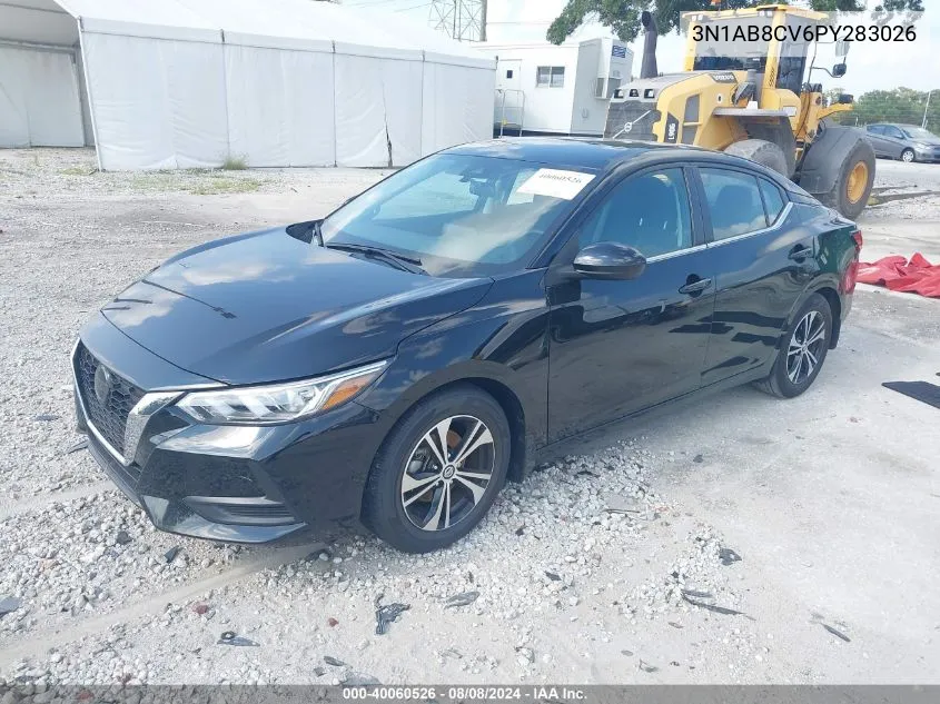 2023 Nissan Sentra Sv Xtronic Cvt VIN: 3N1AB8CV6PY283026 Lot: 40060526