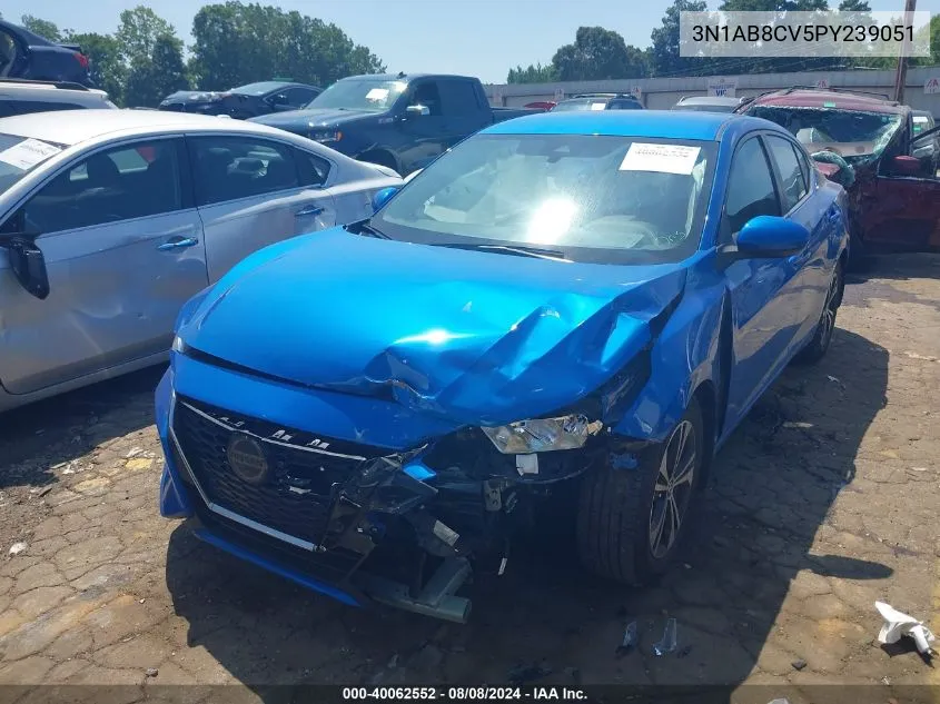 2023 Nissan Sentra Sv Xtronic Cvt VIN: 3N1AB8CV5PY239051 Lot: 40062552