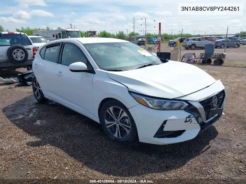 2023 Nissan Sentra Sv Xtronic Cvt VIN: 3N1AB8CV8PY244261 Lot: 40109984