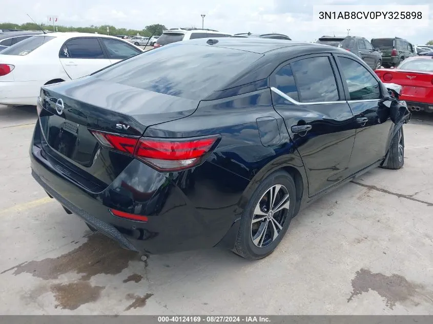 2023 Nissan Sentra Sv Xtronic Cvt VIN: 3N1AB8CV0PY325898 Lot: 40124169