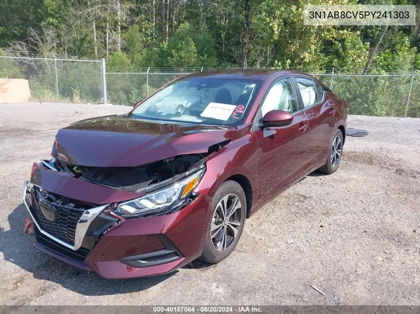 2023 Nissan Sentra Sv Xtronic Cvt VIN: 3N1AB8CV5PY241303 Lot: 40157064