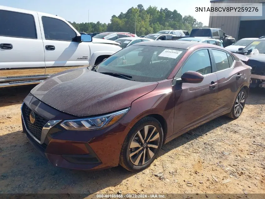 3N1AB8CV8PY259276 2023 Nissan Sentra Sv Xtronic Cvt