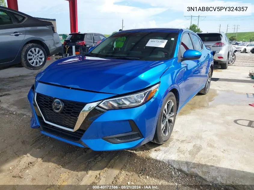 2023 Nissan Sentra Sv Xtronic Cvt VIN: 3N1AB8CV5PY324357 Lot: 40172386