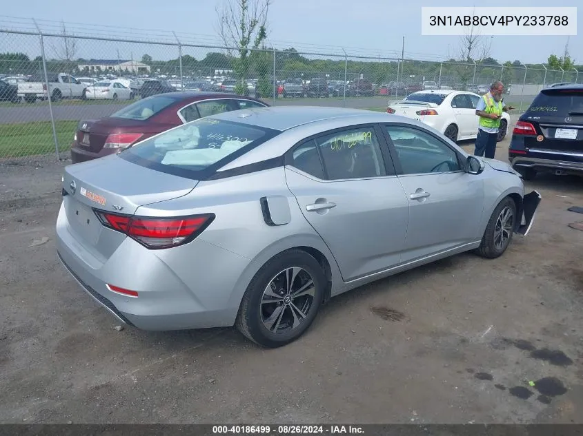 2023 Nissan Sentra Sv Xtronic Cvt VIN: 3N1AB8CV4PY233788 Lot: 40186499