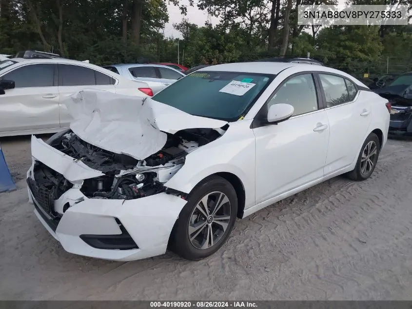 2023 Nissan Sentra Sv Xtronic Cvt VIN: 3N1AB8CV8PY275333 Lot: 40190920