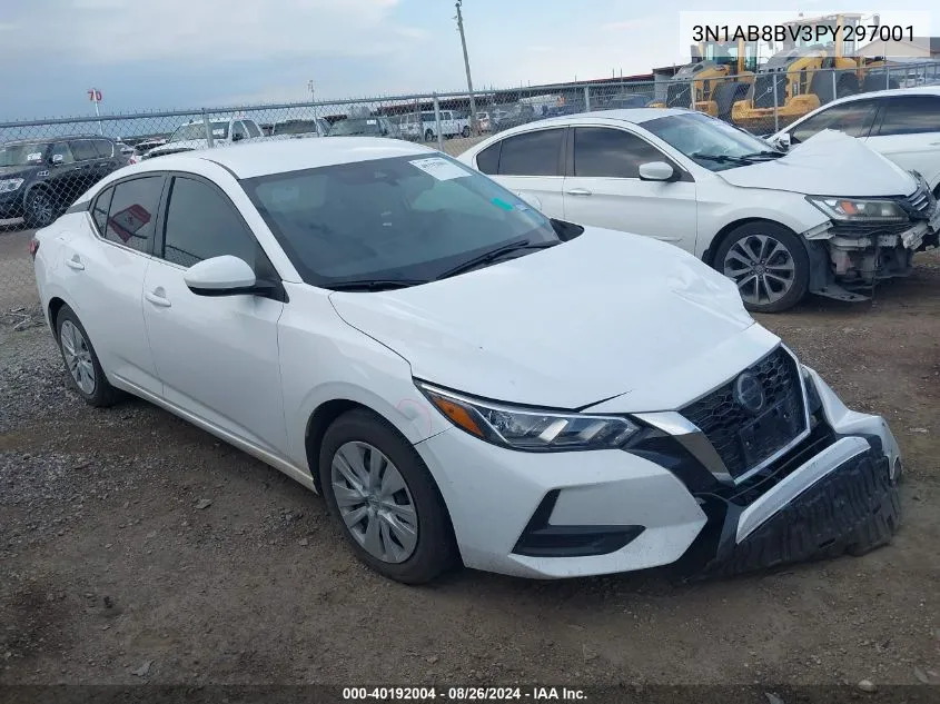 2023 Nissan Sentra S Xtronic Cvt VIN: 3N1AB8BV3PY297001 Lot: 40192004