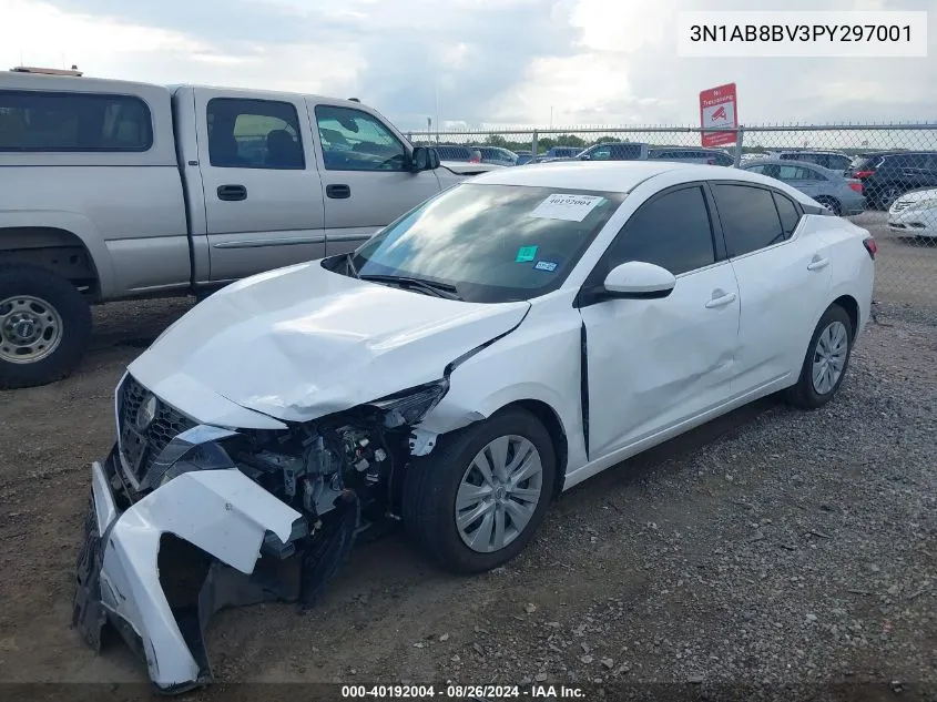 2023 Nissan Sentra S Xtronic Cvt VIN: 3N1AB8BV3PY297001 Lot: 40192004