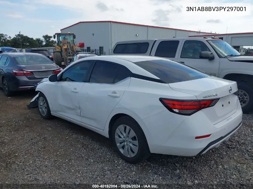 2023 Nissan Sentra S Xtronic Cvt VIN: 3N1AB8BV3PY297001 Lot: 40192004