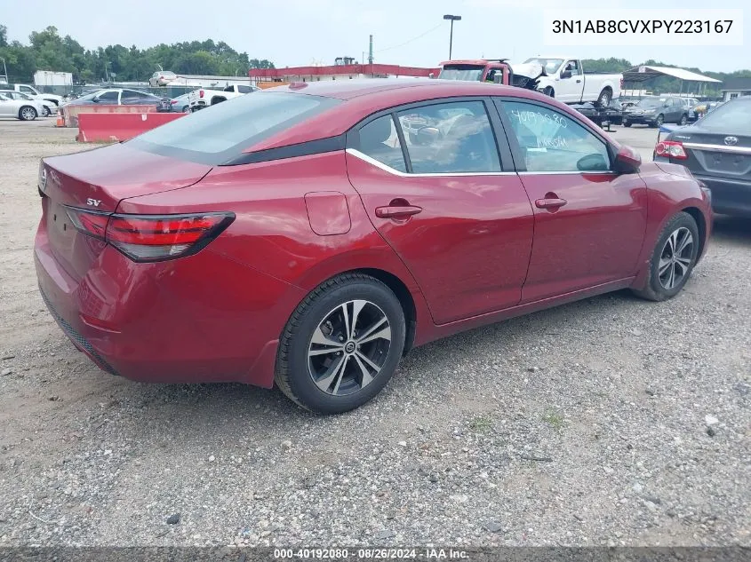 2023 Nissan Sentra Sv Xtronic Cvt VIN: 3N1AB8CVXPY223167 Lot: 40192080