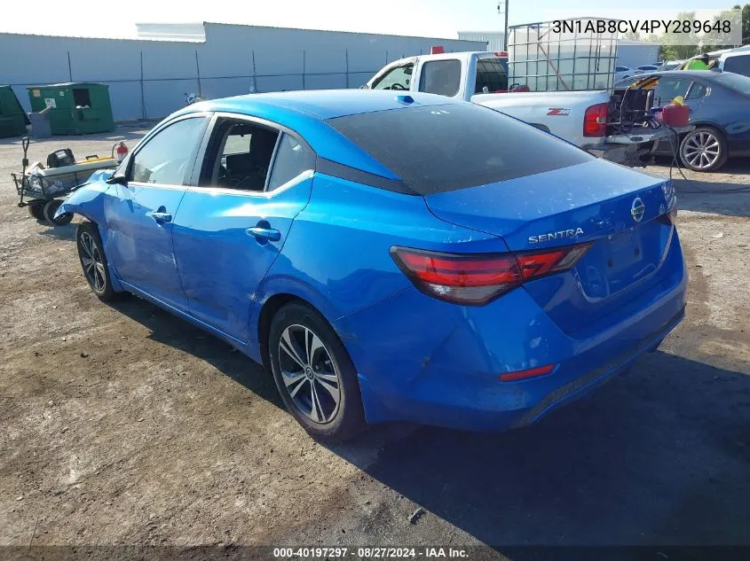 2023 Nissan Sentra Sv Xtronic Cvt VIN: 3N1AB8CV4PY289648 Lot: 40197297