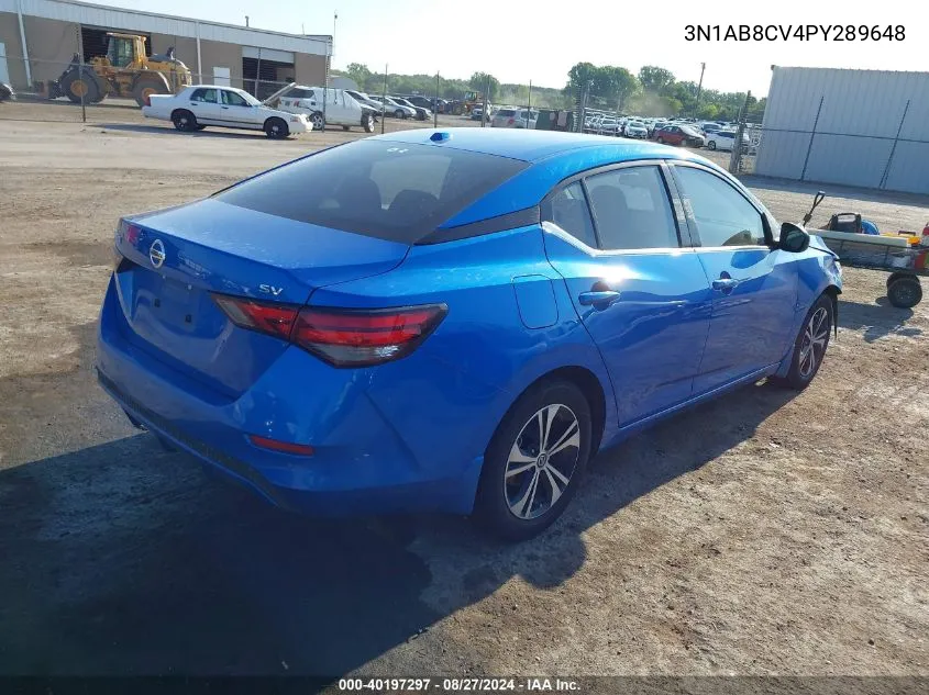 3N1AB8CV4PY289648 2023 Nissan Sentra Sv Xtronic Cvt