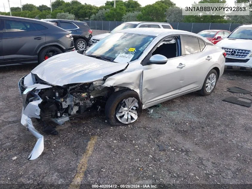 2023 Nissan Sentra S Xtronic Cvt VIN: 3N1AB8BVXPY292863 Lot: 40205472