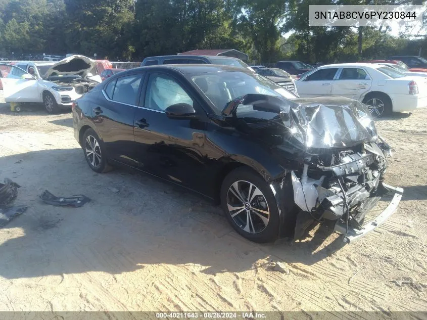 2023 Nissan Sentra Sv Xtronic Cvt VIN: 3N1AB8CV6PY230844 Lot: 40211643