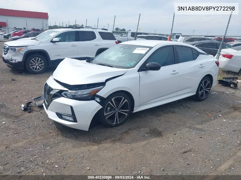 2023 Nissan Sentra Sr Xtronic Cvt VIN: 3N1AB8DV8PY272298 Lot: 40230998