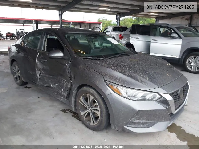 2023 Nissan Sentra Sv Xtronic Cvt VIN: 3N1AB8CV7PY274285 Lot: 40231825