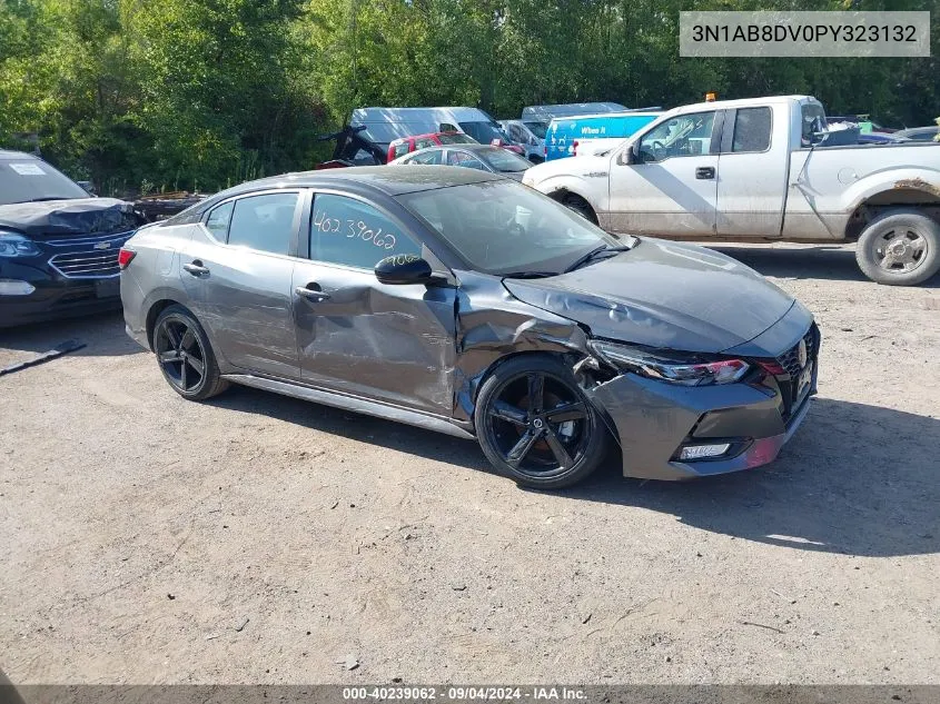 2023 Nissan Sentra Sr Xtronic Cvt VIN: 3N1AB8DV0PY323132 Lot: 40239062