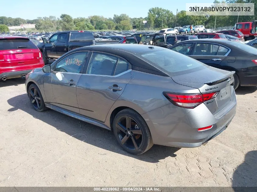 2023 Nissan Sentra Sr Xtronic Cvt VIN: 3N1AB8DV0PY323132 Lot: 40239062