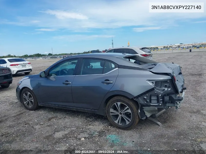 2023 Nissan Sentra Sv Xtronic Cvt VIN: 3N1AB8CVXPY227140 Lot: 40253651